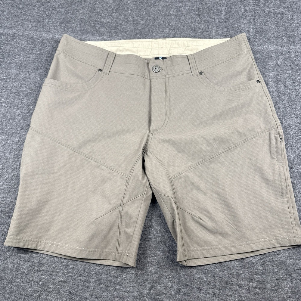 Kuhl Shorts Mens 40 Beige Silencr Kargo‎ Cargo Outdoor Hiking Camping Fishing